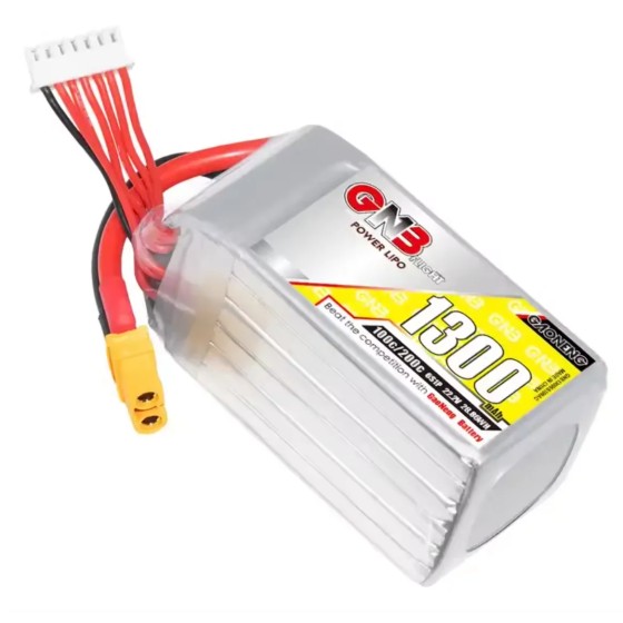 GNB 6S 22.2V 22.8V 1300 1500 1800mAh Brushless HV Battery XT60 Plug Connector for RC Drone  Racing Drone
